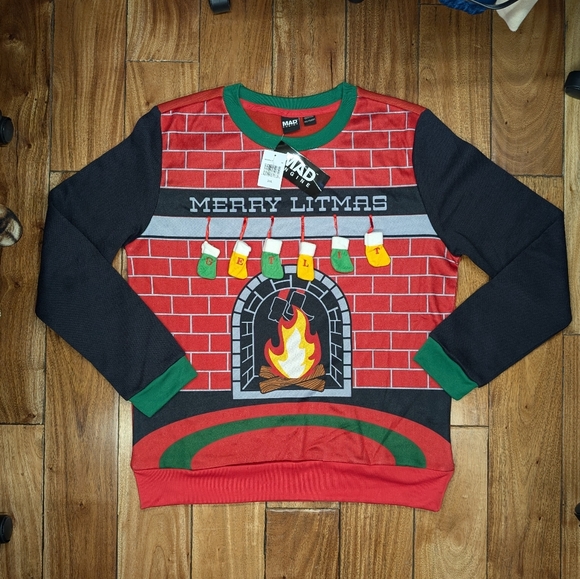 Merry Litmas Christmas Sweater (2X) - Picture 1 of 8